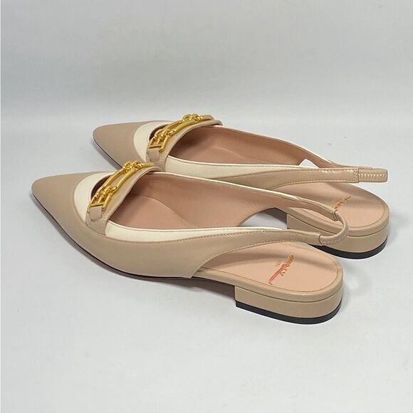 Bally horsebit-detail pointed ballerina shoes size 35 - Picture 9 of 13